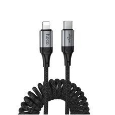 Кабель для зарядки и передачи данных Hoco X121, USB-C на Lightning, PD 27W, 1 м, черный