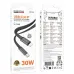 Cab de date si incarcare Borofone BX124 Lightning la Type-C, 30W, 1m, Alb