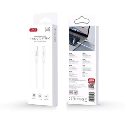 Кабель USB-C на USB-C XO NB-Q298, 240W, 1m