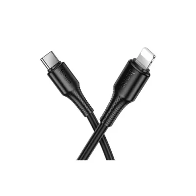 Cablu Date si Incarcare Hoco X120 Lightning / Type-C 1m Negru