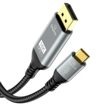Кабель USB-C — DisplayPort 2м OEM, 4K UHD