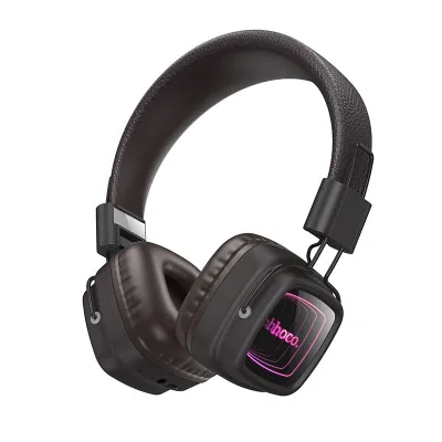 Беспроводные полноразмерные наушники Hoco W72, Bluetooth, 25 часов автономной работы, Черные