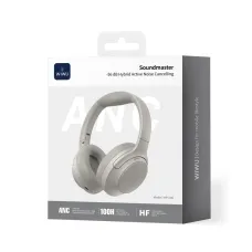 Беспроводные полноразмерные наушники Wiwu Soundmaster HP-200 Grey, HiFi, ANC, LDAC, BT 6.0