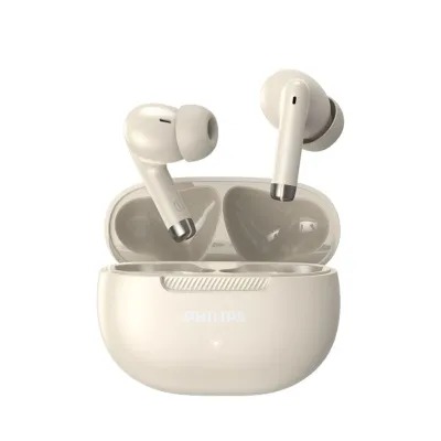 Casti In-Ear True Wireless Philips TAT2020WT, White, Autonomie 20 ore