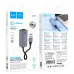 Adaptor Retea Hoco UA37 USB la Gigabit Ethernet 1000Mbps, Metal Gray