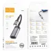 Adaptor Retea Hoco UA26 Type-C la RJ45 100Mbps, Metal Gray