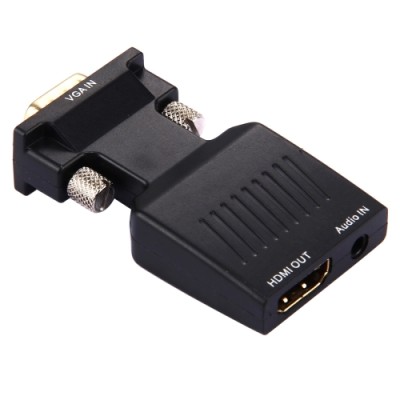 Adaptor VGA (tată) la HDMI (mamă) cu suport audio, N102