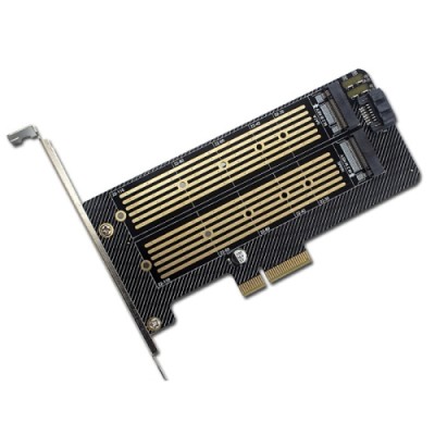 Placă de extensie PCI-E cu 2 porturi M.2 (SATA/NVMe NGFF) G-PCIE-NVME