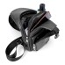 Crossbody Leisure PU Leather. USB Charging Port. Black
