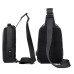 Geantă de umăr pentru bărbați WEIXIER X313 cu port USB, gri