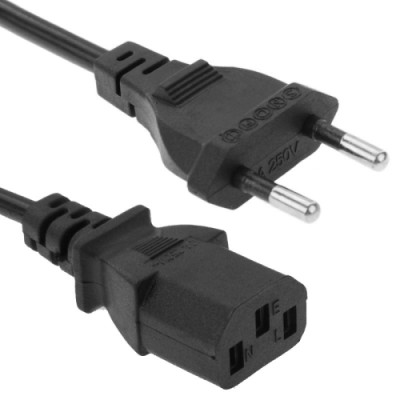 Cablu de alimentare C14 - C13, 1.2m, 10A, OEM