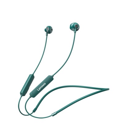 Casti Wireless Lenovo SH1, Bluetooth 5.0, Neckband, Verde