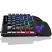 Игровая клавиатура HXSJ V400 для одной руки, RGB-подсветка, раскладка EN, черный