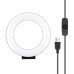 Lampa Ring Light PULUZ PU505B, 4.7 inch, 12cm, LED, USB, Negru