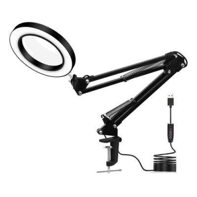 Desk lamp 5X Magnifying, Clip, Small