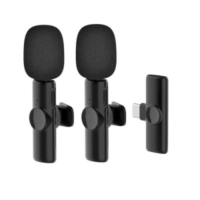 Microfon Lavalieră Wireless Type-C 1 la 2, G-LAVALIER-C-TWO