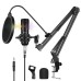 PULUZ Studio Professional Microphone Kit.USB Sound Card. Black