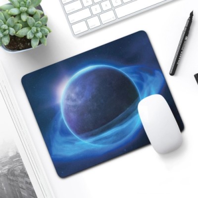 Rubber Mouse Pad. Size: 21 X 26cm - Blue Planet
