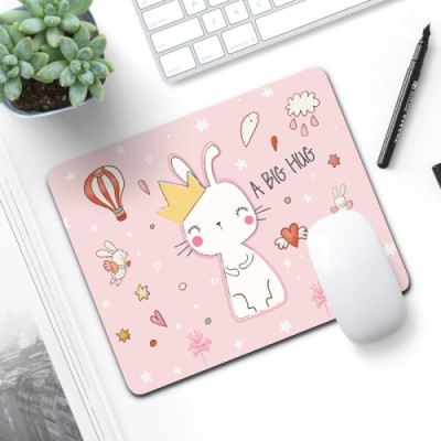 Коврик для мыши Rubber Mouse Pad 21x26 см - Sweethearted Bunny (G-MP-P-016)